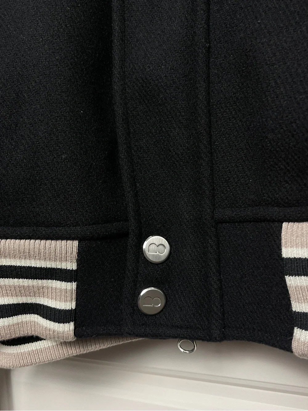 Nike Naomi Osaka Varsity Wool Jacket Women S Black Faux Fur NWT HV2058-010